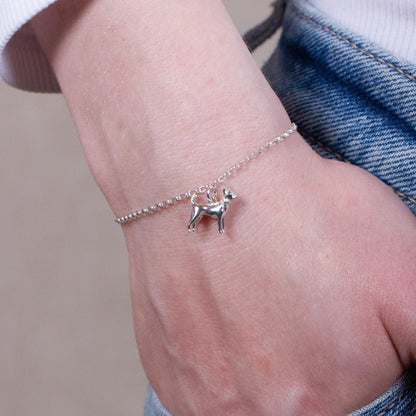 Chihuahua Chain Bracelet - Personalised - Sterling Silver - MYLEE London