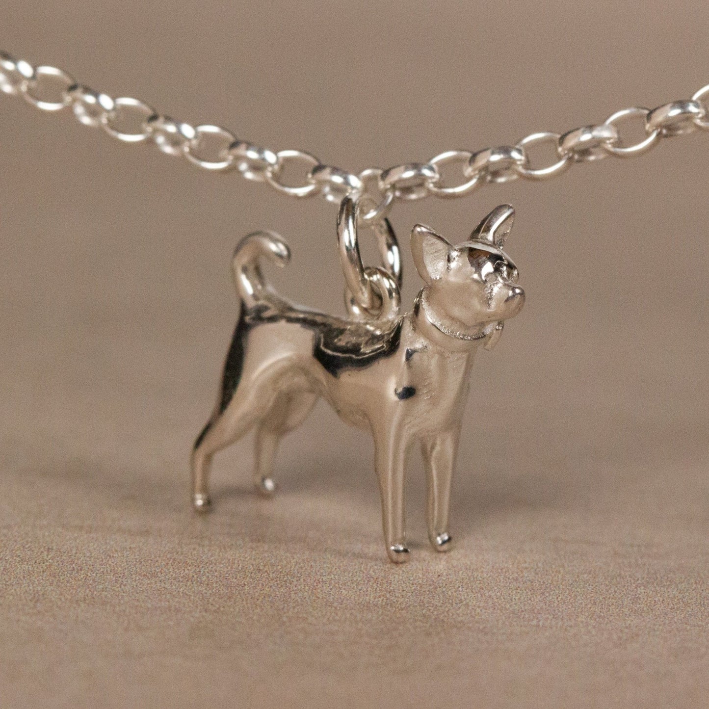 Chihuahua Chain Bracelet - Personalised - Sterling Silver - MYLEE London