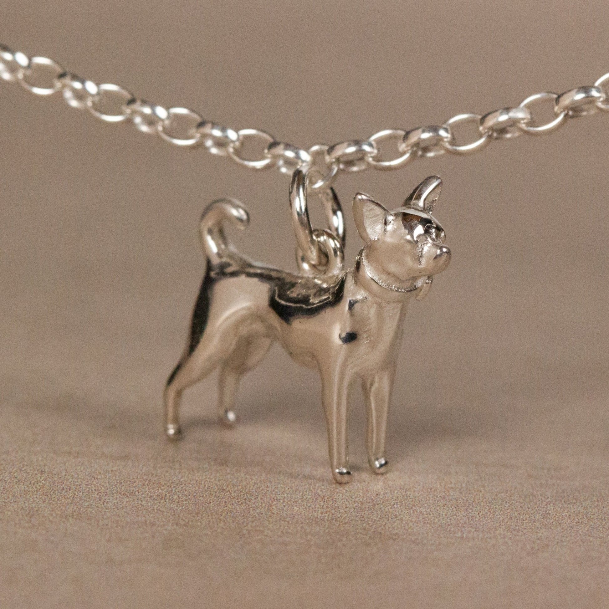 Chihuahua Chain Bracelet - Personalised - Sterling Silver - MYLEE London