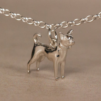Chihuahua Chain Bracelet - Personalised - Sterling Silver - MYLEE London