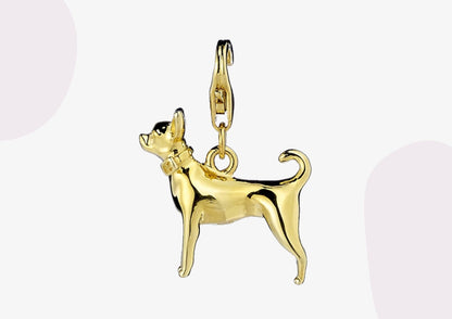 Chihuahua Gold Charm - MYLEE London