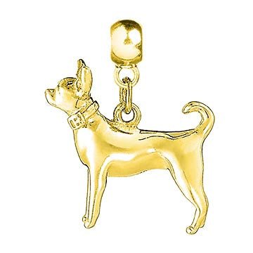 Chihuahua Gold Charm - MYLEE London