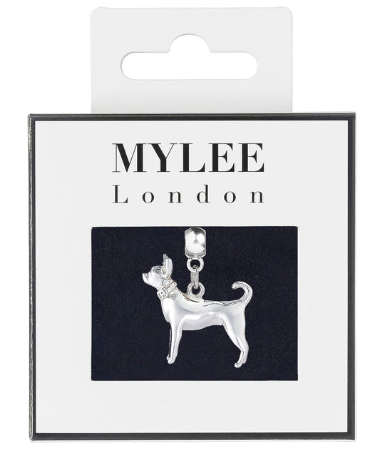 Chihuahua Silver Plated Charm - MYLEE London