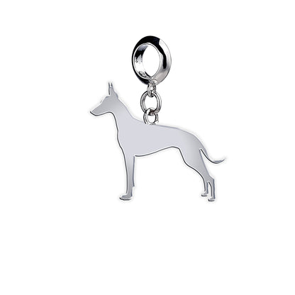 Cirneco dell'Etna Silhouette Silver Charm - MYLEE London