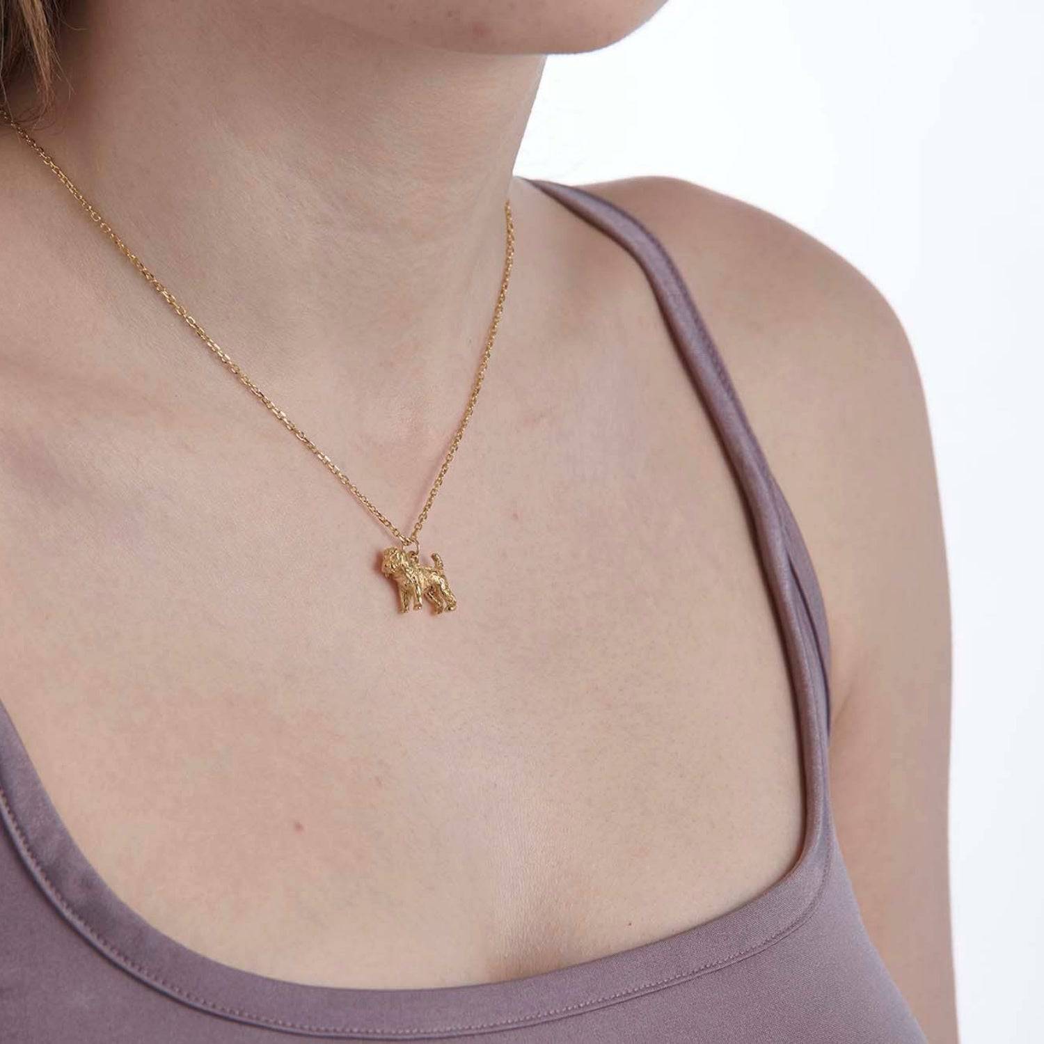 Cockapoo Gold Necklace - Personalised – MYLEE London