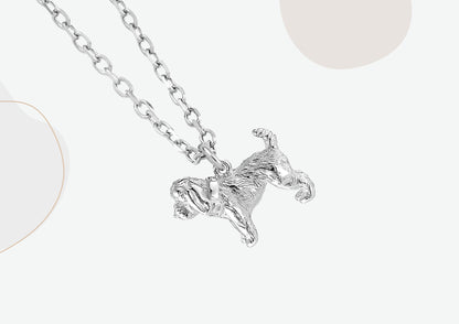 Cockapoo Silver Necklace - Personalised - MYLEE London