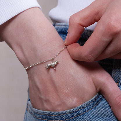 Cocker Spaniel Chain Bracelet - Personalised - Sterling Silver - MYLEE London