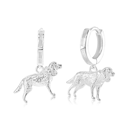 Cocker Spaniel Silver Earrings - MYLEE London