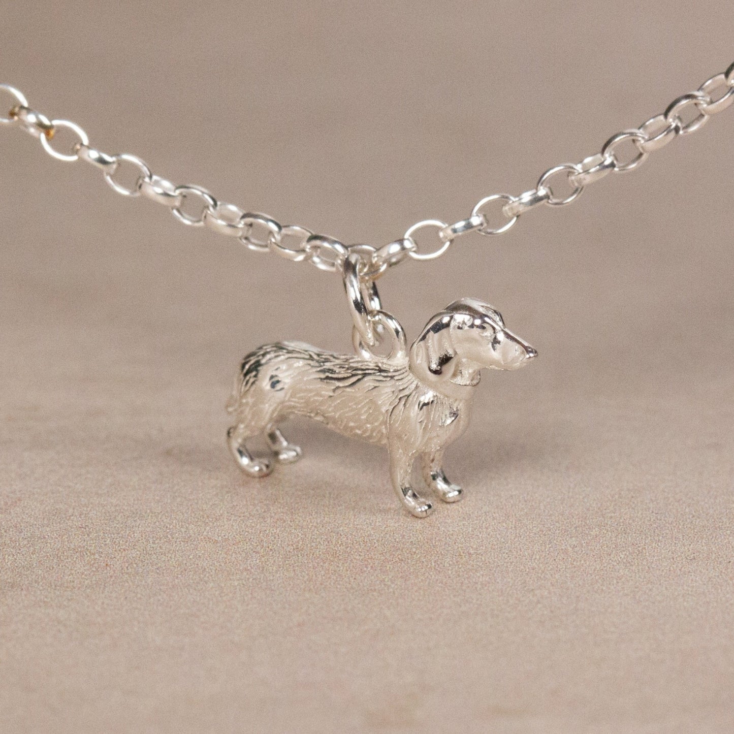 Dachshund Chain Bracelet - Personalised - Sterling Silver - MYLEE London
