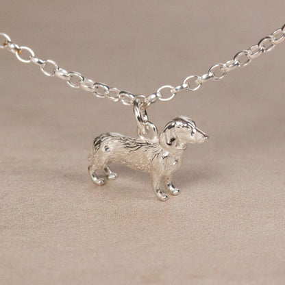 Dachshund Chain Bracelet - Personalised - Sterling Silver - MYLEE London