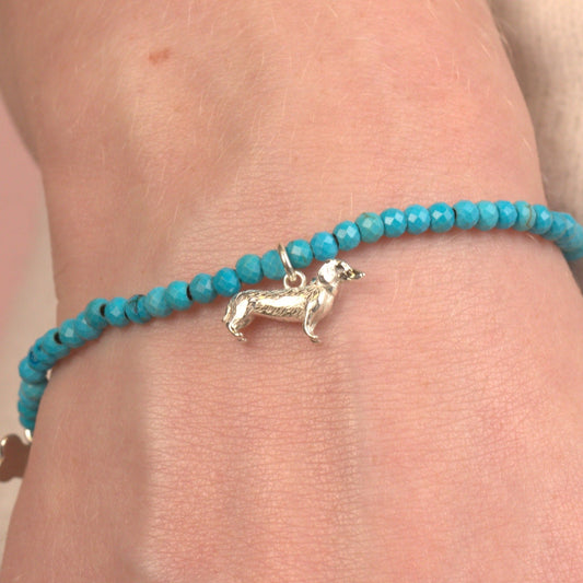 Dachshund Crystal Bracelet - Personalised - MYLEE London