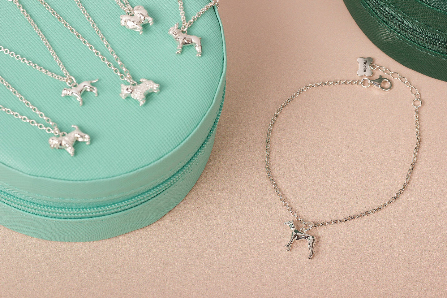 Dainty Chain Bracelet with Pet Charm - Personalised - Sterling Silver - MYLEE London