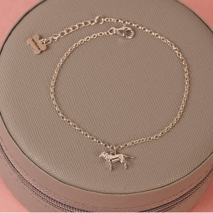 Dainty Chain Bracelet with Pet Charm - Personalised - Sterling Silver - MYLEE London