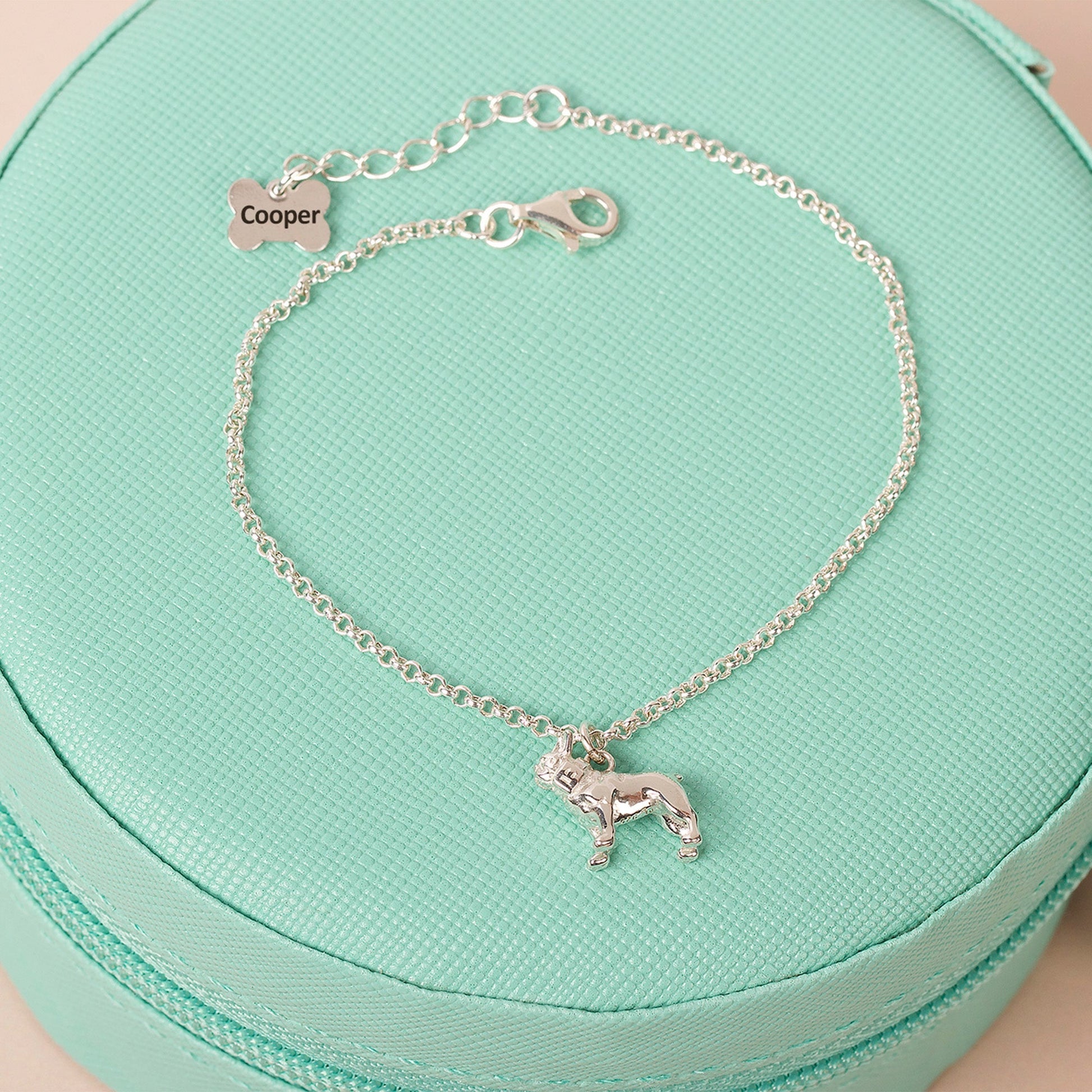 Dainty Chain Bracelet with Pet Charm - Personalised - Sterling Silver - MYLEE London