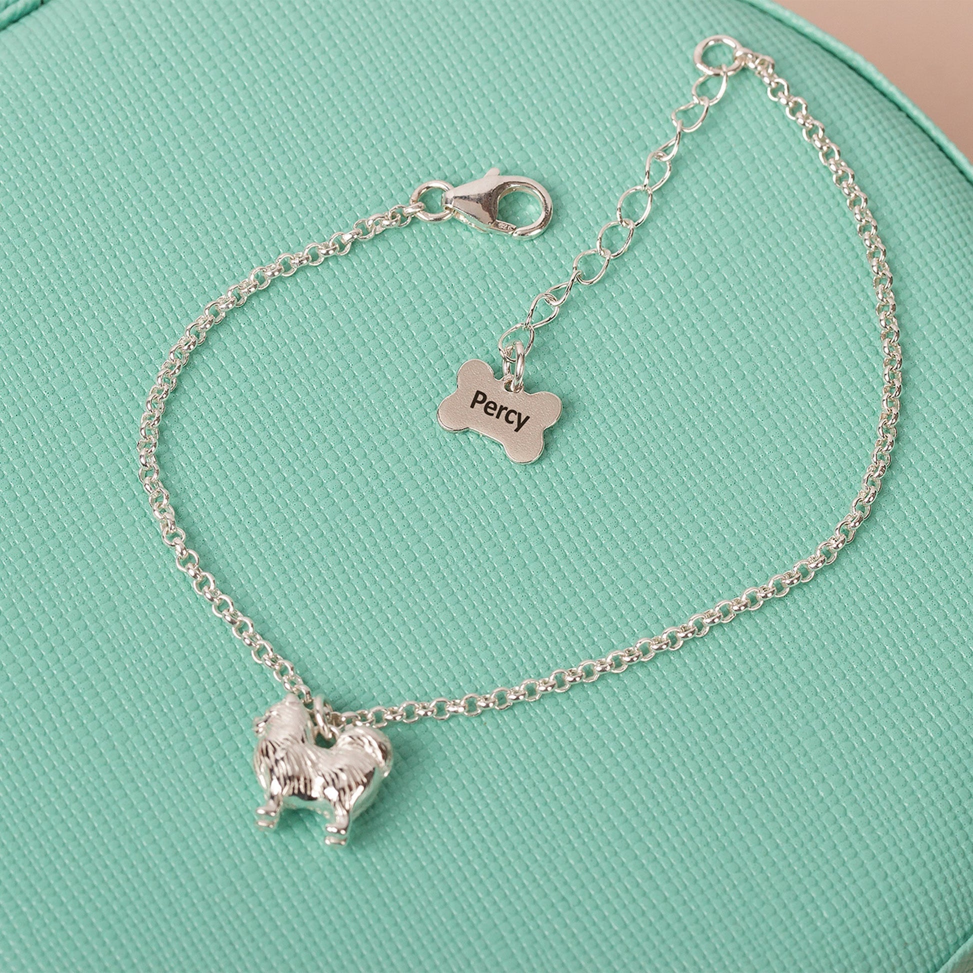 Dainty Chain Bracelet with Pet Charm - Personalised - Sterling Silver - MYLEE London