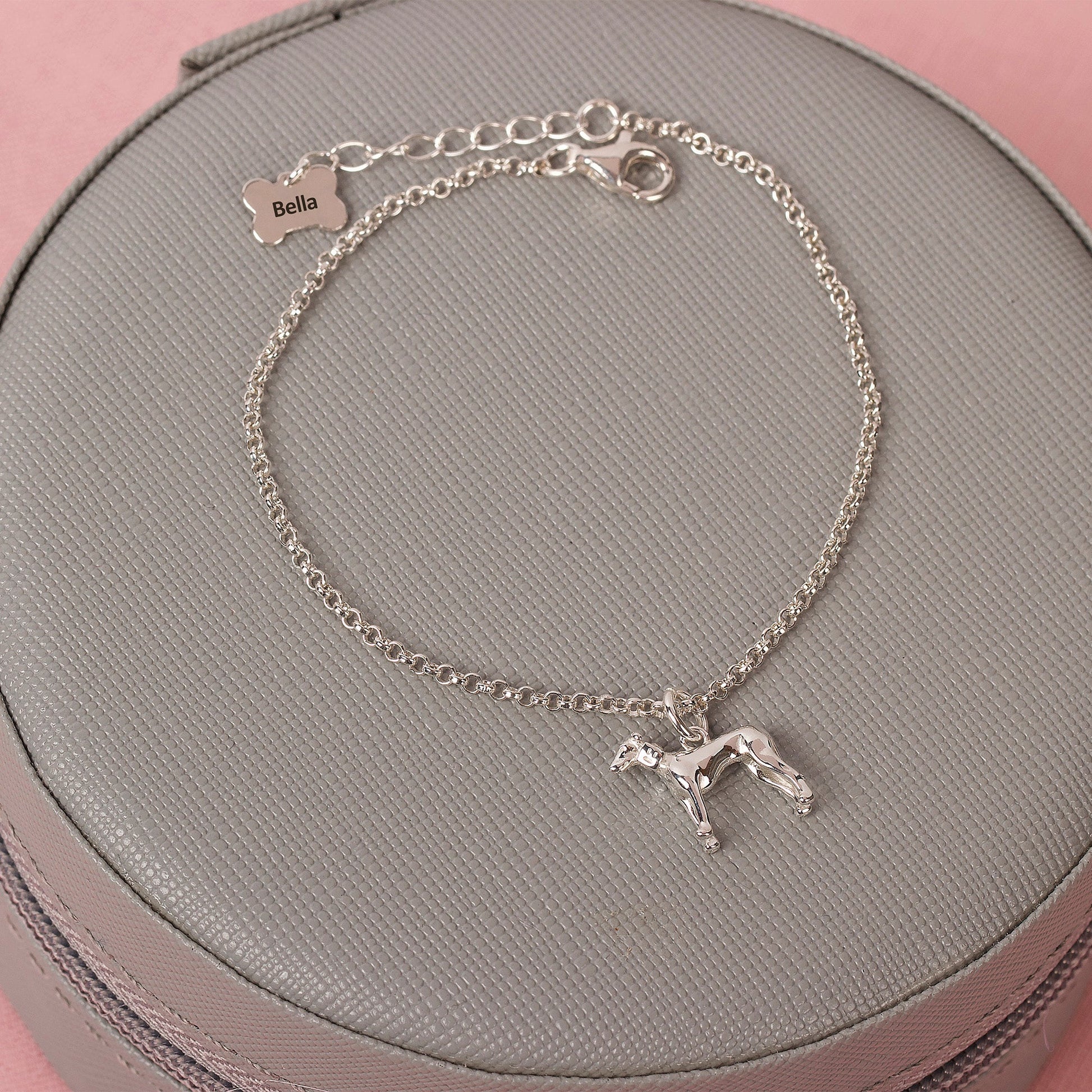 Dainty Chain Bracelet with Pet Charm - Personalised - Sterling Silver - MYLEE London