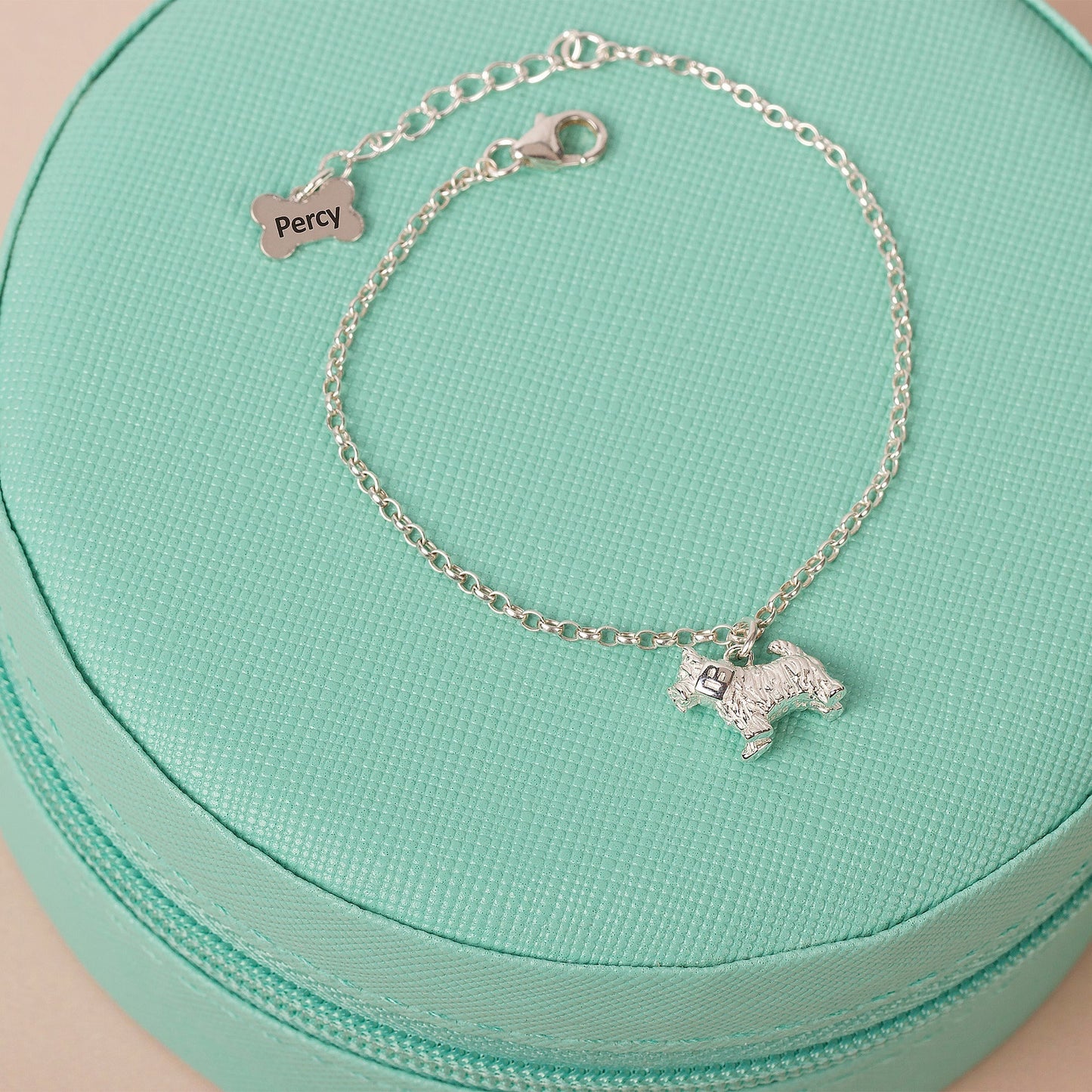 Dainty Chain Bracelet with Pet Charm - Personalised - Sterling Silver - MYLEE London