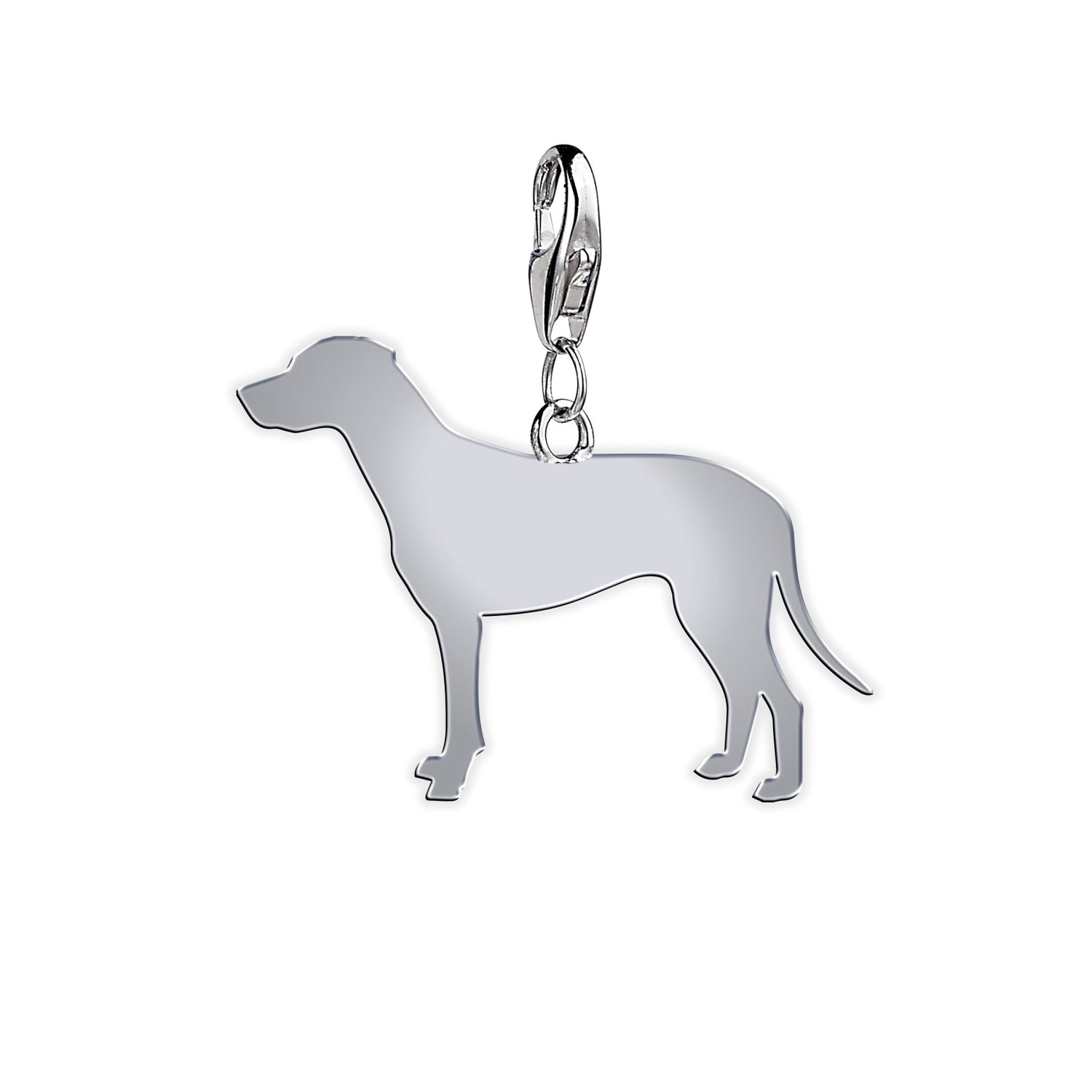 Dalmatian Silhouette Silver Charm - MYLEE London