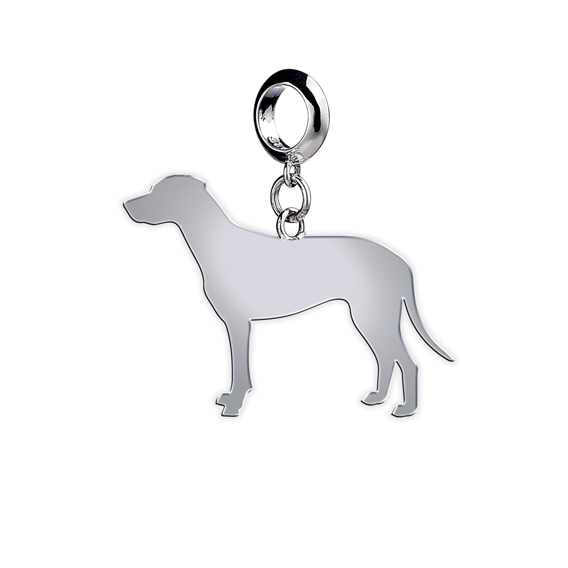 Dalmatian Silhouette Silver Charm - MYLEE London