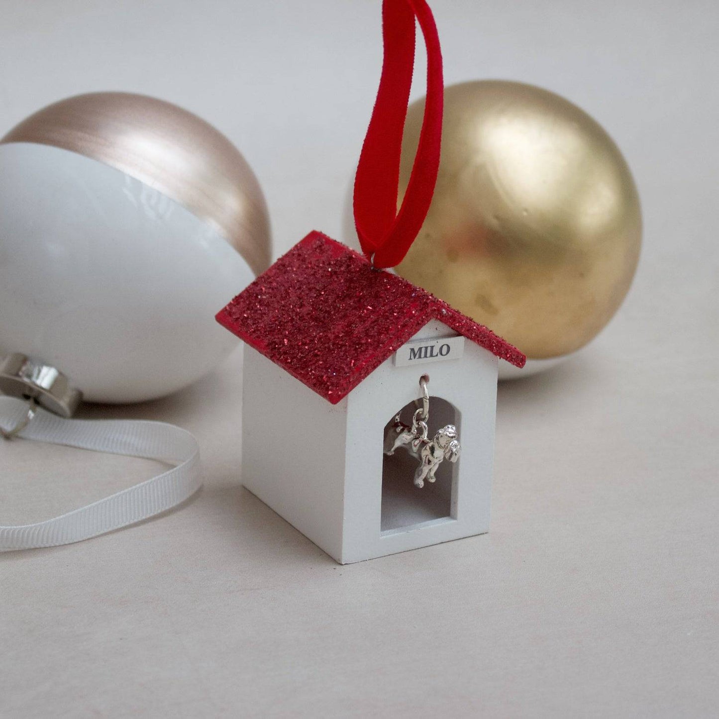 Dog Kennel and Dog Christmas Tree Decoration - MYLEE London