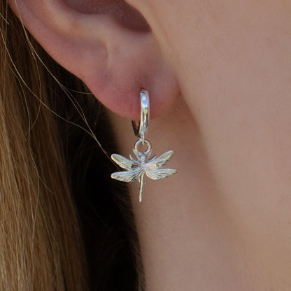 Dragonfly Silver Earrings - MYLEE London