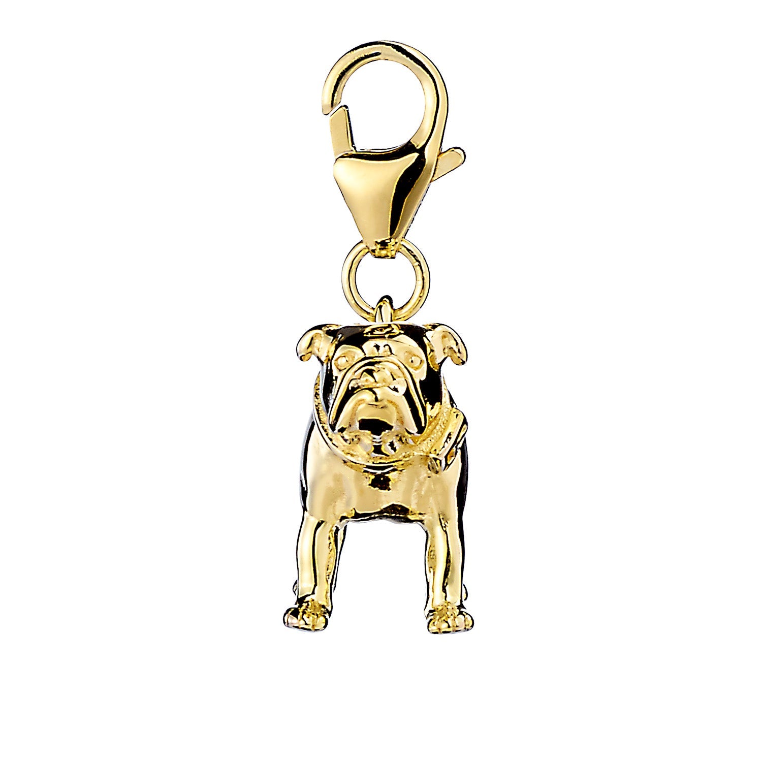 English Bulldog Gold Charm - MYLEE London