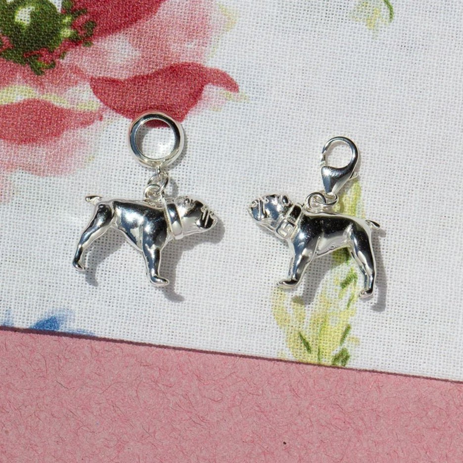 English Bulldog Silver Charm - MYLEE London