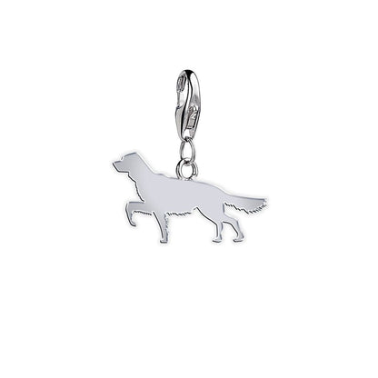 English Setter Silhouette Silver Charm - MYLEE London