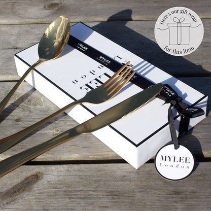 Father's Day Personalised 3 Piece Cutlery Set - MYLEE London