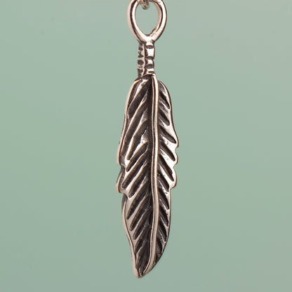 Feather Necklace - Sterling Silver - MYLEE London