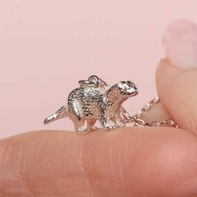 Ferret sterling silver charm