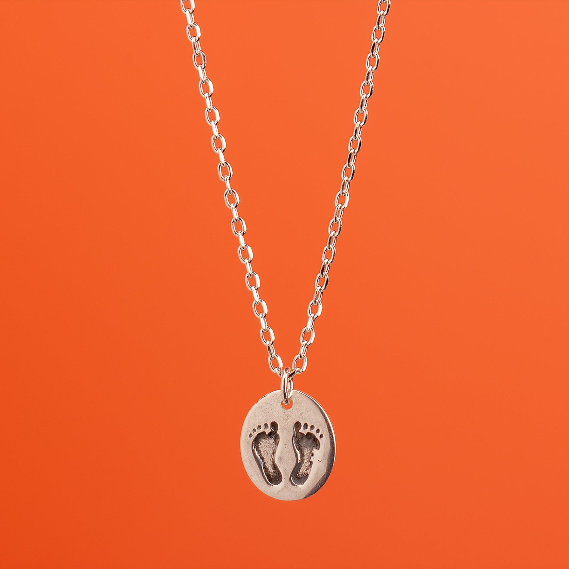 Footprint Necklace - Sterling Silver - MYLEE London
