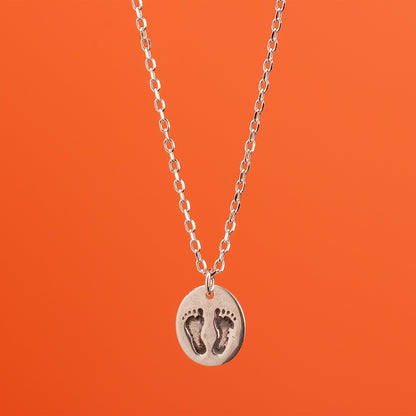 Footprint Necklace - Sterling Silver - MYLEE London