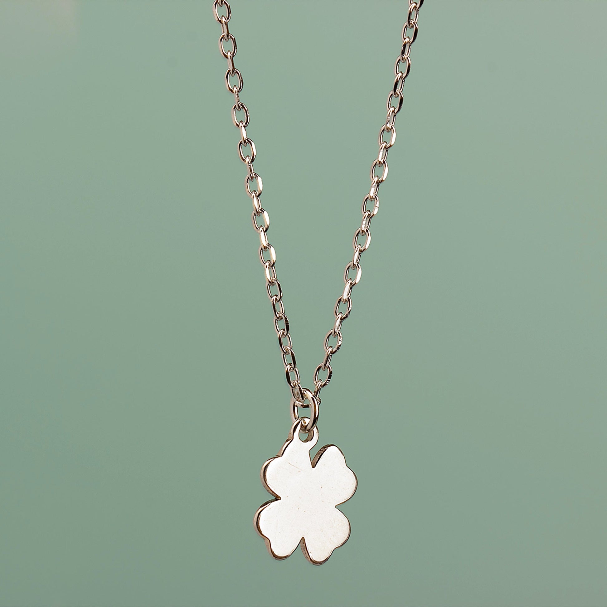 Four Leaf Clover Necklace - Sterling Silver - MYLEE London