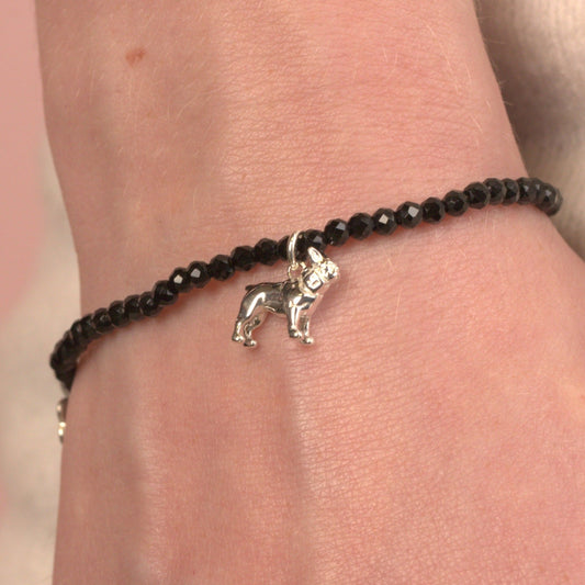 French Bulldog Crystal Bracelet - Personalised - MYLEE London