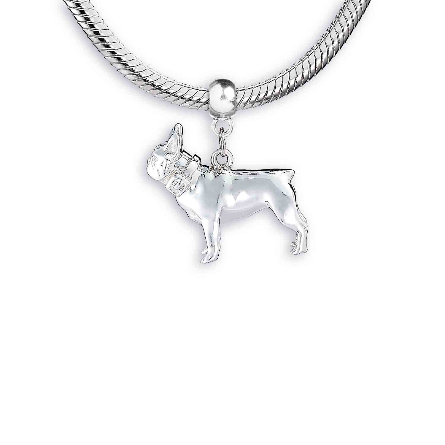 French Bulldog Silver Charm - MYLEE London