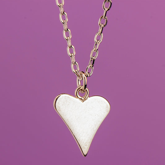 Funky Heart Necklace - Sterling Silver - MYLEE London