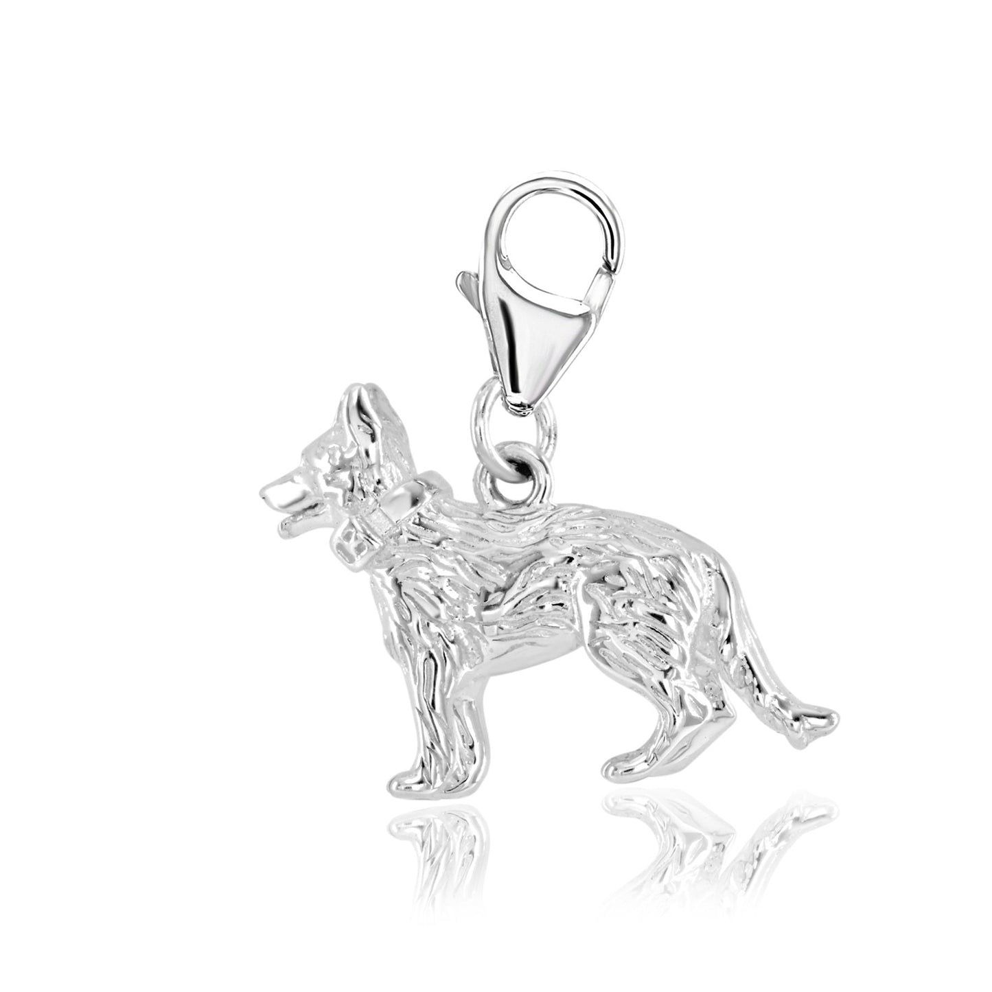 German Shepherd Silver Charm - MYLEE London