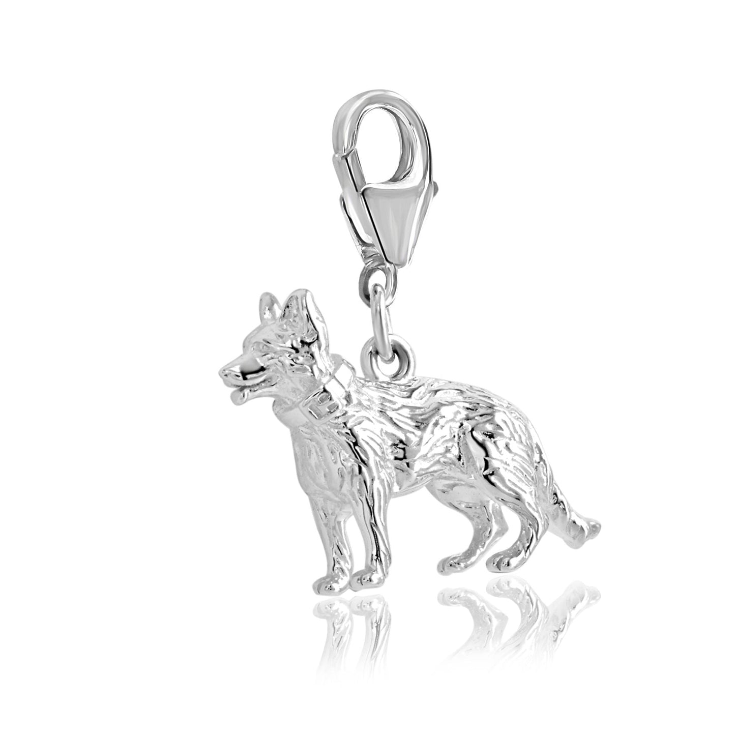 German Shepherd Silver Charm - MYLEE London
