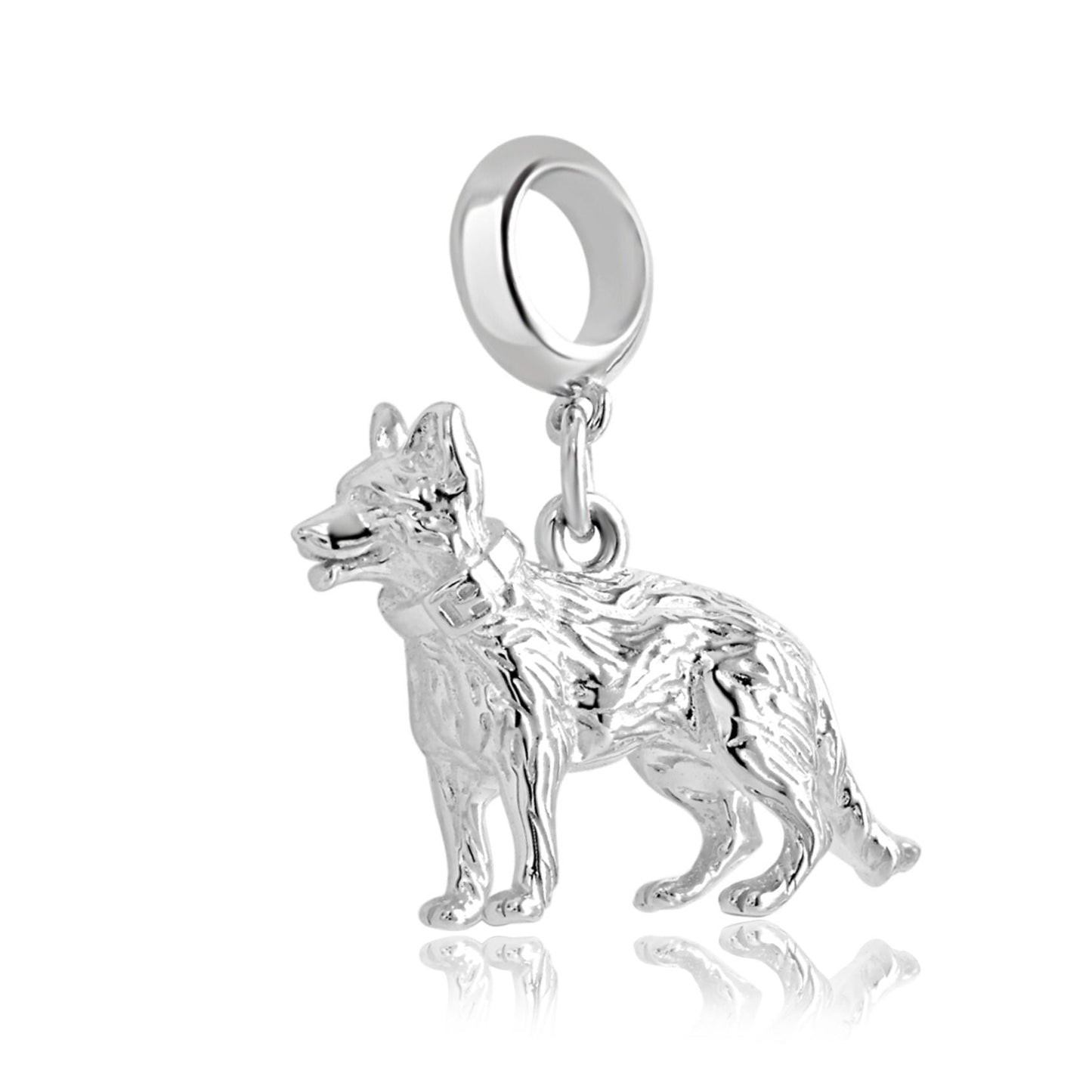 German Shepherd Silver Charm - MYLEE London