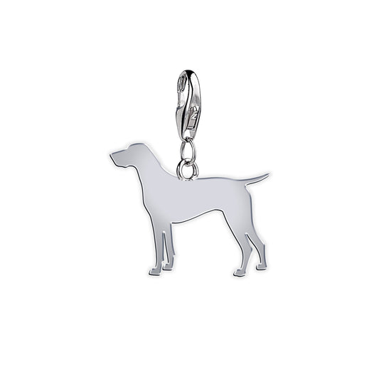 German Shorthaired Pointer Silhouette Silver Charm - MYLEE London