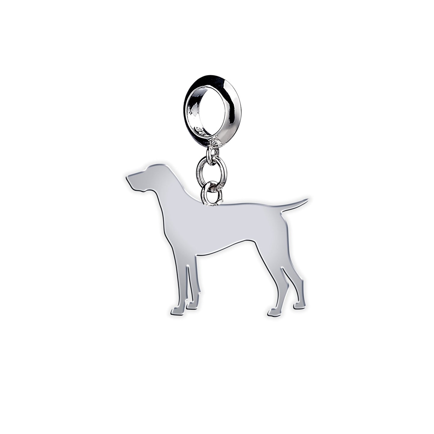 German Shorthaired Pointer Silhouette Silver Charm - MYLEE London