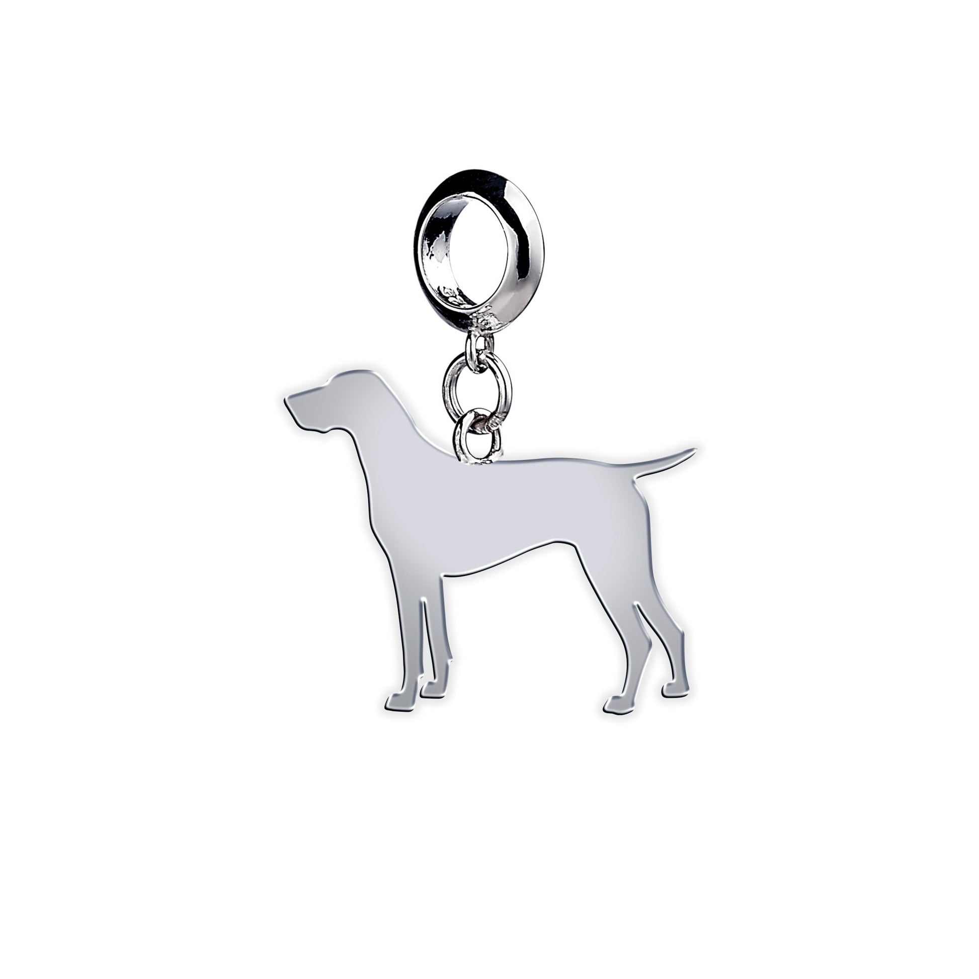 German Shorthaired Pointer Silhouette Silver Charm - MYLEE London