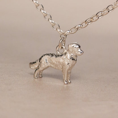 Golden Retriever Chain Bracelet - Personalised - Sterling Silver - MYLEE London
