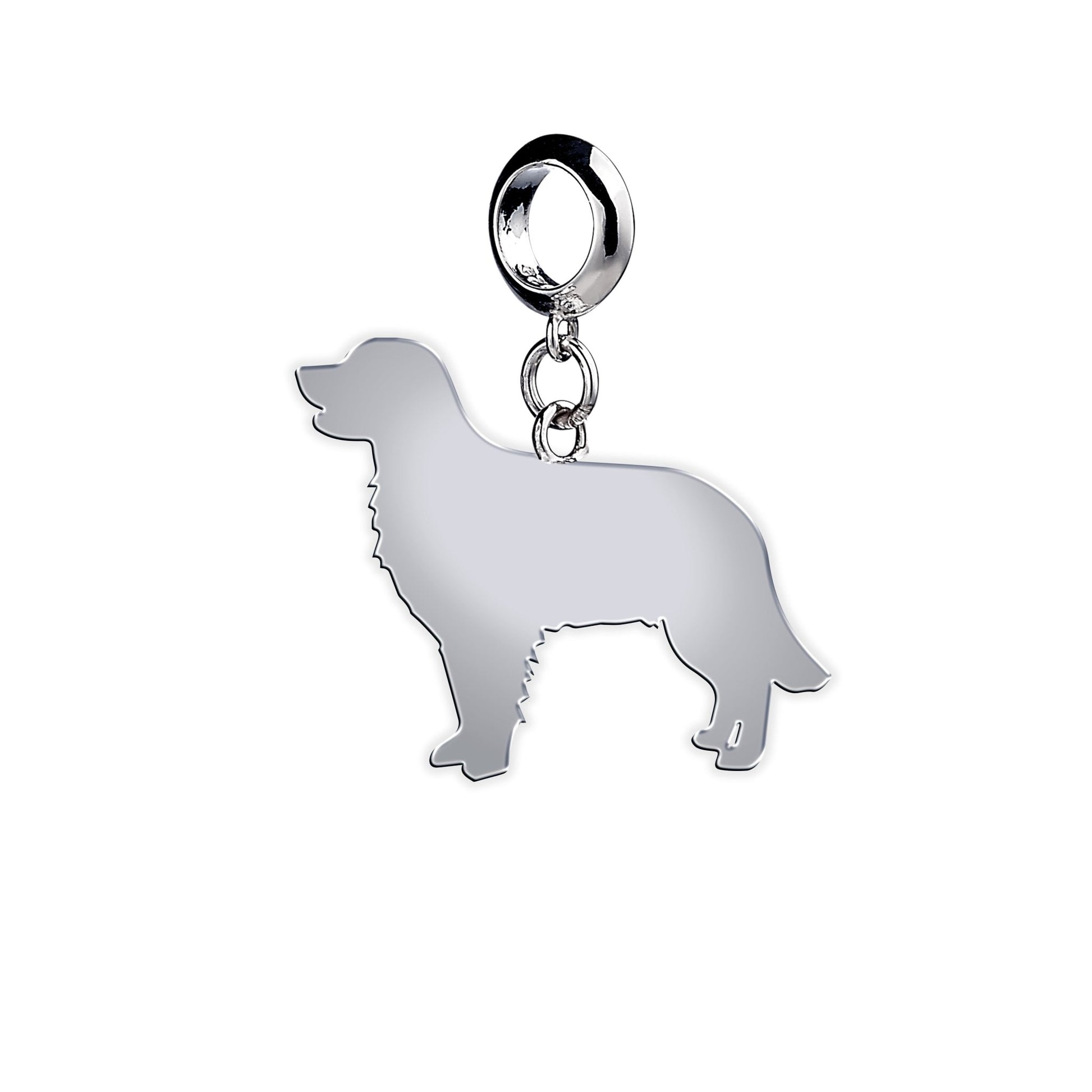Golden Retriever Silhouette Silver Charm – MYLEE London