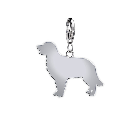 Golden Retriever Silhouette Silver Charm - MYLEE London