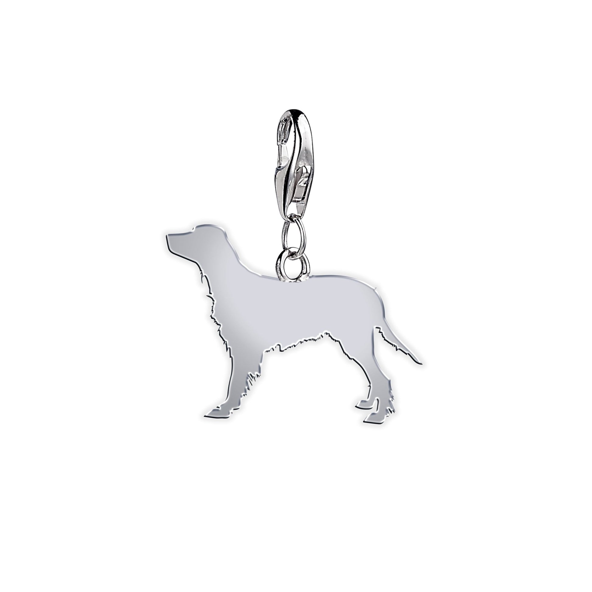 Gordon Setter Silhouette Silver Charm - MYLEE London