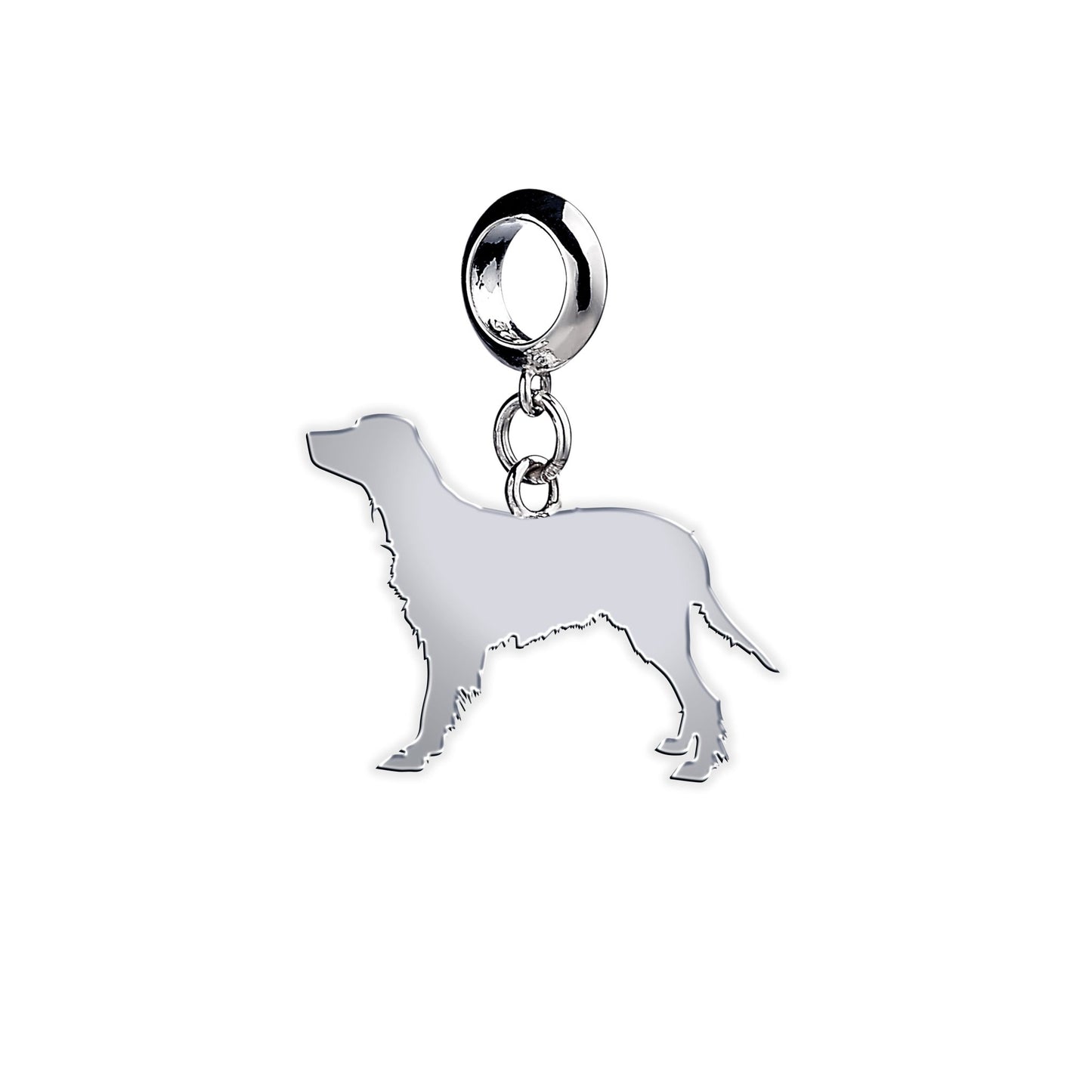 Gordon Setter Silhouette Silver Charm - MYLEE London