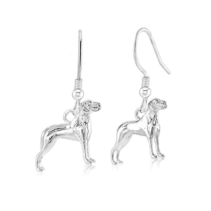 Great Dane Silver Earrings - MYLEE London