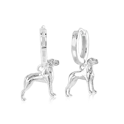 Great Dane Silver Earrings - MYLEE London